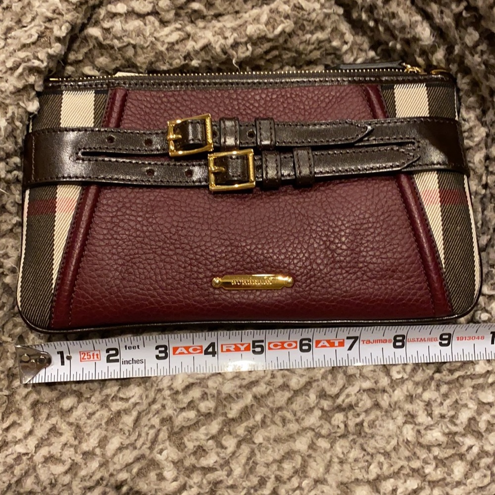 Burberry Burgundy and Brown Crossbody Bag - Picture 8 of 10